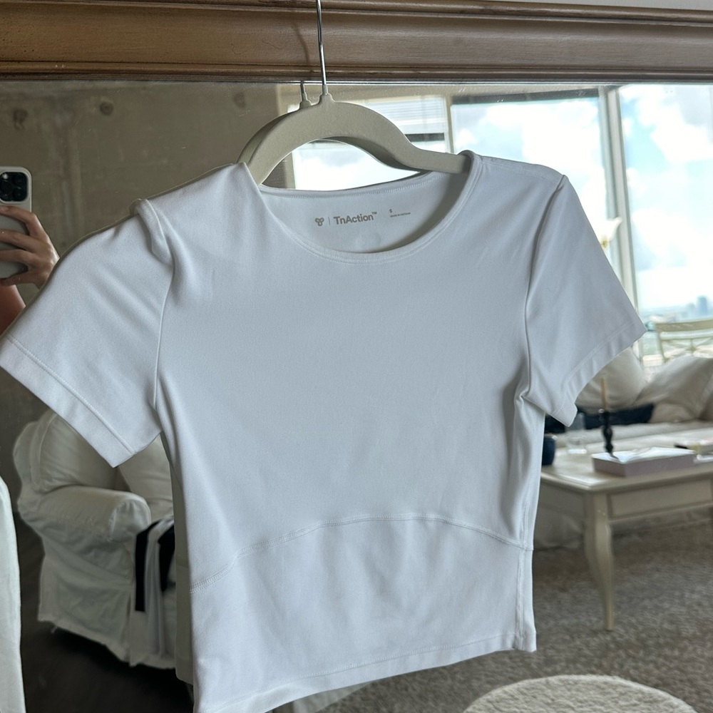 Aritzia White Workout Top